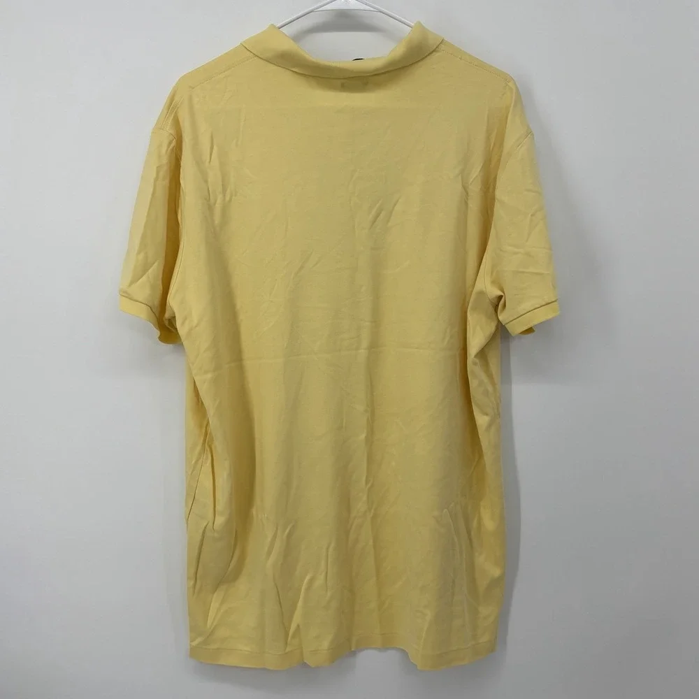 Polo Ralph Lauren Men's XL Yellow Polo Shirt Pima Cotton Soft Touch Short Sleeve